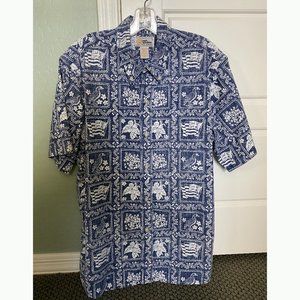 Reyn Spooner Lahaina Sailor Button Down Hawaiian Shirt